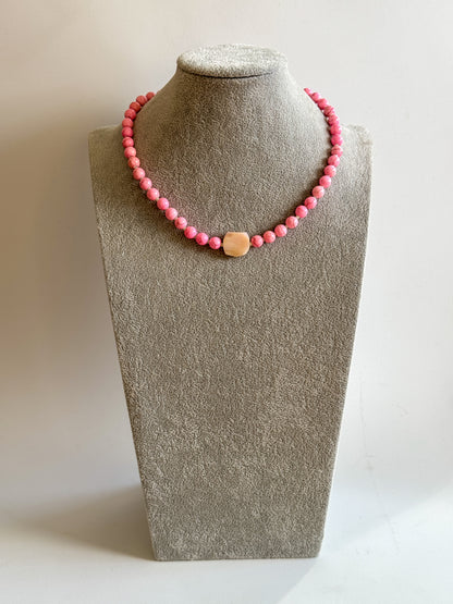 Collar Agatha Coral